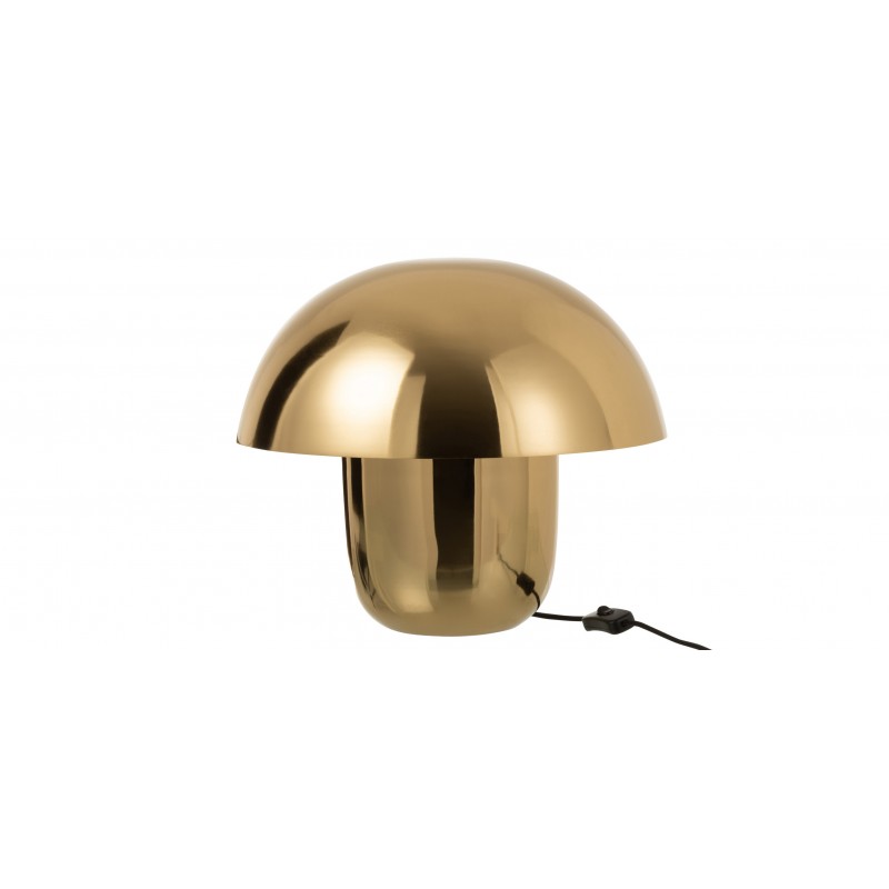 Lampe champignon en métal or 40x40x34 cm Lampe champignon en métal or 40x40x34 cm