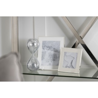 Sablier maison du monde paillettes argent 20cm