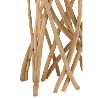 Console en bois naturel 100x40x95 cm