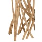 CONSOLE BRANCHE TECK NATUREL/VERRE