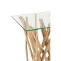 Console en bois naturel 100x40x95 cm