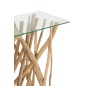 Console en bois naturel 100x40x95 cm