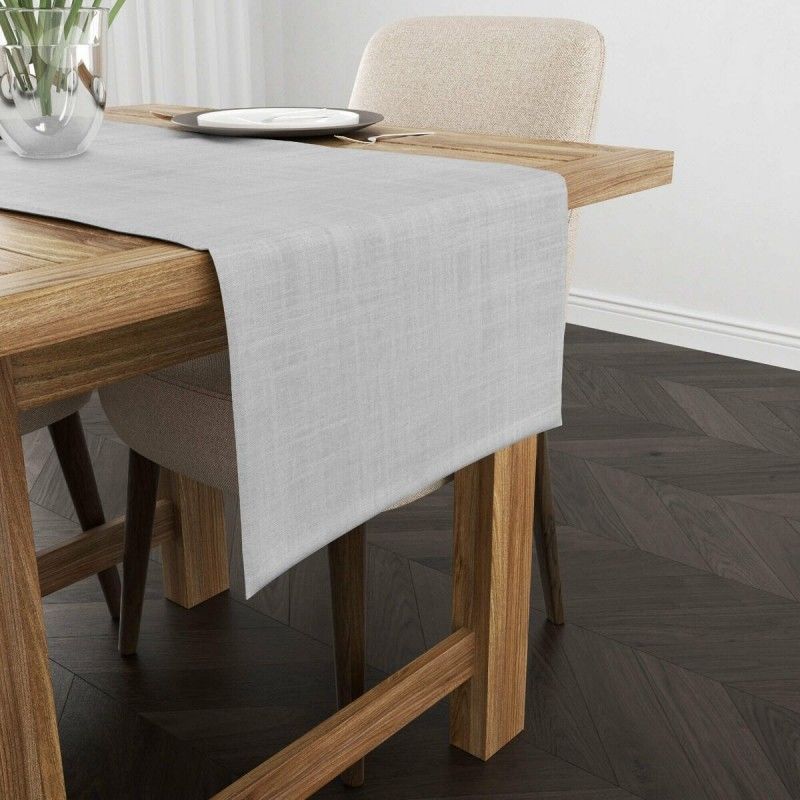 Chemin de Table Muaré Liso Gris 45 x 140 cm