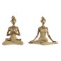 Figurine Décorative DKD Home Decor Doré Yoga 19,5 x 11,5 x 18 cm (2 Unités) Figurine Décorative DKD Home Decor Doré Yoga 19,5 x 11,5 x 18 cm (2 Unités)
