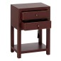 Table de Nuit ORIENT Couleur brique Bois d'épicéa Bois MDF 45 x 30 x 66 cm