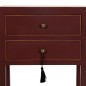 Table de Nuit ORIENT Couleur brique Bois d'épicéa Bois MDF 45 x 30 x 66 cm