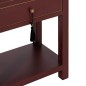 Table de Nuit ORIENT Couleur brique Bois d'épicéa Bois MDF 45 x 30 x 66 cm