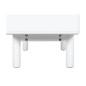 Table de Nuit Home ESPRIT Blanc Naturel Polyuréthane Bois MDF 48 x 40 x 55 cm