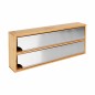 Portarrollos de Cocina Quttin Bambú Aluminio 33,5 x 13 x 5,5 cm (12 Unidades)