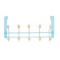 Porte-manteaux pour portes Bleu Bois Métal 35 x 17 x 15 cm (6 Unités)