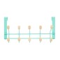 Porte-manteaux pour portes Vert Bois Métal 35 x 17 x 15 cm (6 Unités)