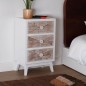 Mesita de Noche Versa Sira Pino Madera MDF 30 x 73 x 45 cm