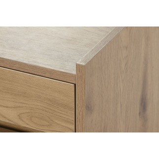 Mesita de Noche Home ESPRIT Roble Madera MDF 50 x 40 x 40 cm