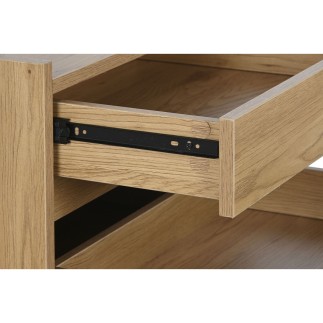 Mesita de Noche Home ESPRIT Roble Madera MDF 50 x 40 x 40 cm