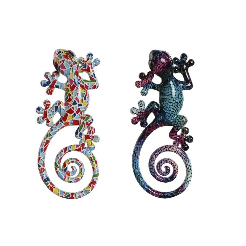 Décoration murale Home ESPRIT Multicouleur Mosaïque Lézard méditerranéen 8 x 4 x 20 cm (2 Unités) Décoration murale Home ESPRIT Multicouleur Mosaïque Lézard méditerranéen 8 x 4 x 20 cm (2 Unités)