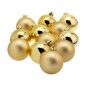 Palle di Natale Decoris 12 Unità Dorato Plastica Ø 6 cm