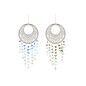 Decoración Colgante Home ESPRIT Azul Blanco Marrón Boho Macramé (2 Unidades) (12 Unidades)