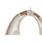 Decoración Colgante Home ESPRIT Azul Blanco Marrón Boho Macramé (2 Unidades) (12 Unidades)