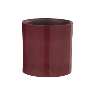 Vaso di fiori in ceramica fucsia 16,5x16,5x16,5 cm