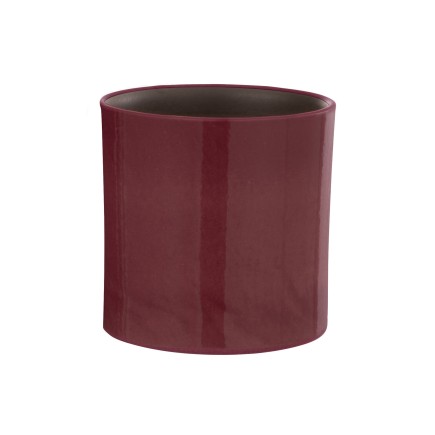 Vaso di fiori in ceramica fucsia 16,5x16,5x16,5 cm