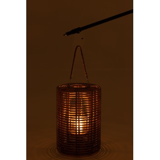 Farol colgante de ratán 50*34 cm