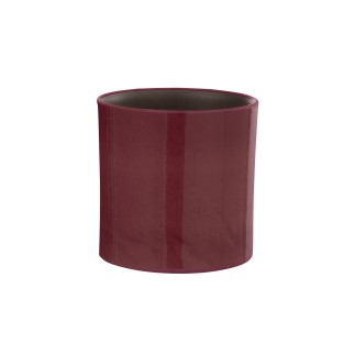 Vaso di fiori in ceramica fucsia 14,5x14,5x14,5 cm