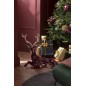 Conjunto de 2 renos de resina Bordeaux 55x30x76 cm
