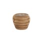 Cache-pot en bois beige 15.5x15.5x12 cm Cache-pot en bois beige 15.5x15.5x12 cm