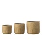 Cache-pot en céramique beige 17x17x15 cm Cache-pot en céramique beige 17x17x15 cm