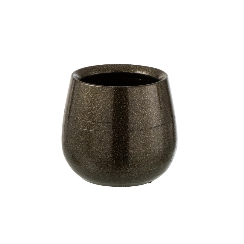 Macetero de cerámica verde de 20x20x19 cm Macetero de cerámica verde de 20x20x19 cm