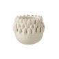 Cache-pot en céramique blanc 13.5x13.5x12.5 cm Cache-pot en céramique blanc 13.5x13.5x12.5 cm
