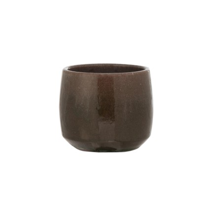 Vaso di fiori in ceramica verde 17,5x17,5x16,5 cm