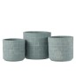 Vaso di fiori in ceramica blu 14x14x13 cm Vaso di fiori in ceramica blu 14x14x13 cm