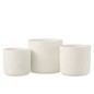 Cache-pot en céramique blanc 14x14x13 cm Cache-pot en céramique blanc 14x14x13 cm