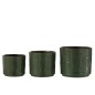 Cache-pot rond en céramique vert 12x12x10.5 cm Cache-pot rond en céramique vert 12x12x10.5 cm