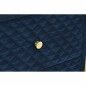 Mesita de Noche DKD Home Decor 60 x 35 x 74 cm Cristal Azul Dorado