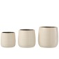 Cache-pot en céramique blanc 16.5x16.5x15 cm Cache-pot en céramique blanc 16.5x16.5x15 cm