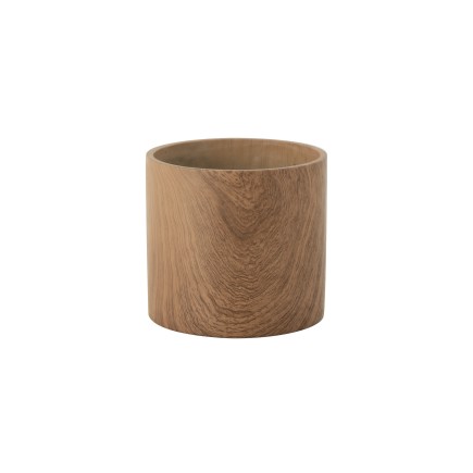 Macetero de cerámica natural de 21.5x21.5x19.5 cm