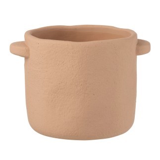 Vaso da fiori in cemento marrone chiaro 21x16x14cm