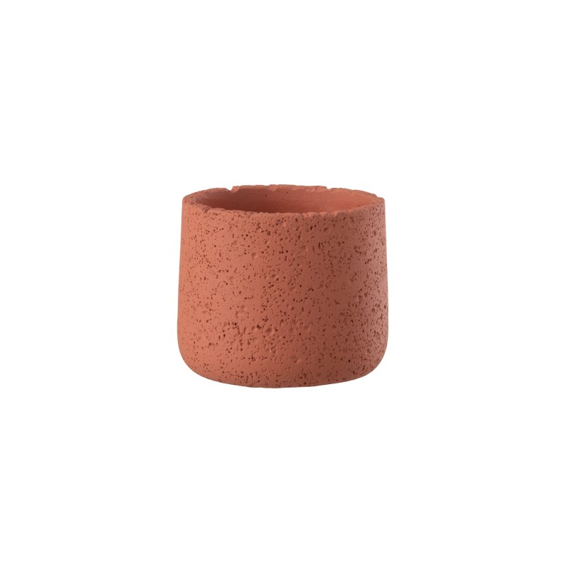 Cache-pot en céramique orange 12x12x10 cm Cache-pot en céramique orange 12x12x10 cm