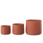 Cache-pot en céramique orange 12x12x10 cm Cache-pot en céramique orange 12x12x10 cm