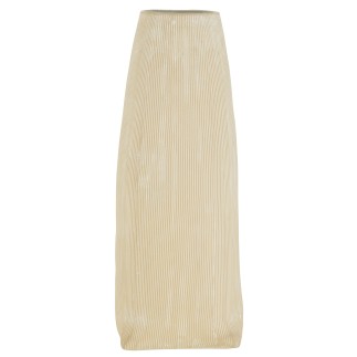 Vase haut en céramique blanc 12x12x29 cm