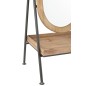 Miroir sur pied avec étagère en bois marron 60x40x170 cm Miroir sur pied avec étagère en bois marron 60x40x170 cm