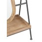 Miroir sur pied avec étagère en bois marron 60x40x170 cm Miroir sur pied avec étagère en bois marron 60x40x170 cm