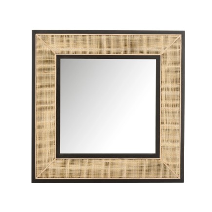 Miroir carré en Verre Noir 80,5x3,5x80,5cm