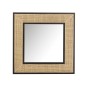 Espelho quadrado em vidro preto 80,5 x 3,5 x 80,5 cm Espelho quadrado em vidro preto 80,5 x 3,5 x 80,5 cm