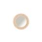 Espejo redondo de madera rosa 52x52x3 cm