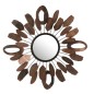 Espelho em metal castanho 61x61x6 cm Espelho em metal castanho 61x61x6 cm