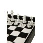 Boite de jeux de cartes et échecs en bois noir 35x35x10 cm Boite de jeux de cartes et échecs en bois noir 35x35x10 cm