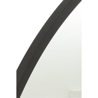 Miroir en métal noir 80x80 cm